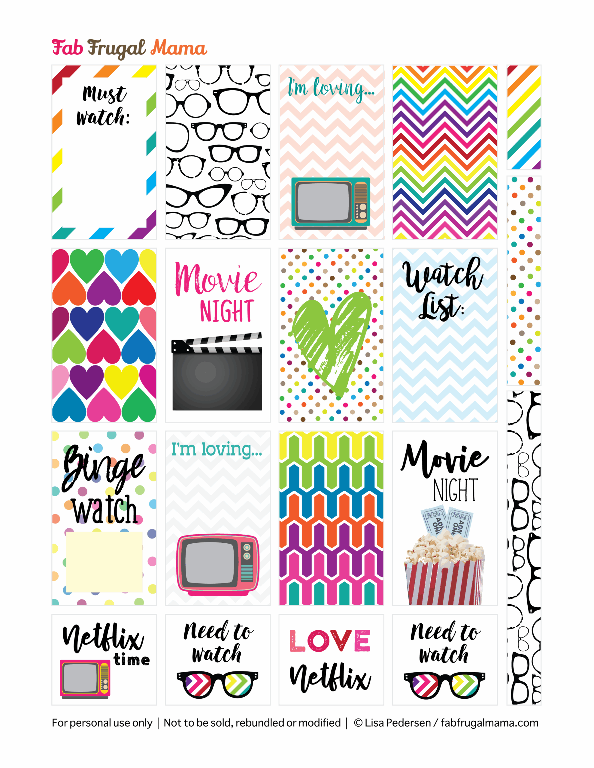 Free Sticker Printables