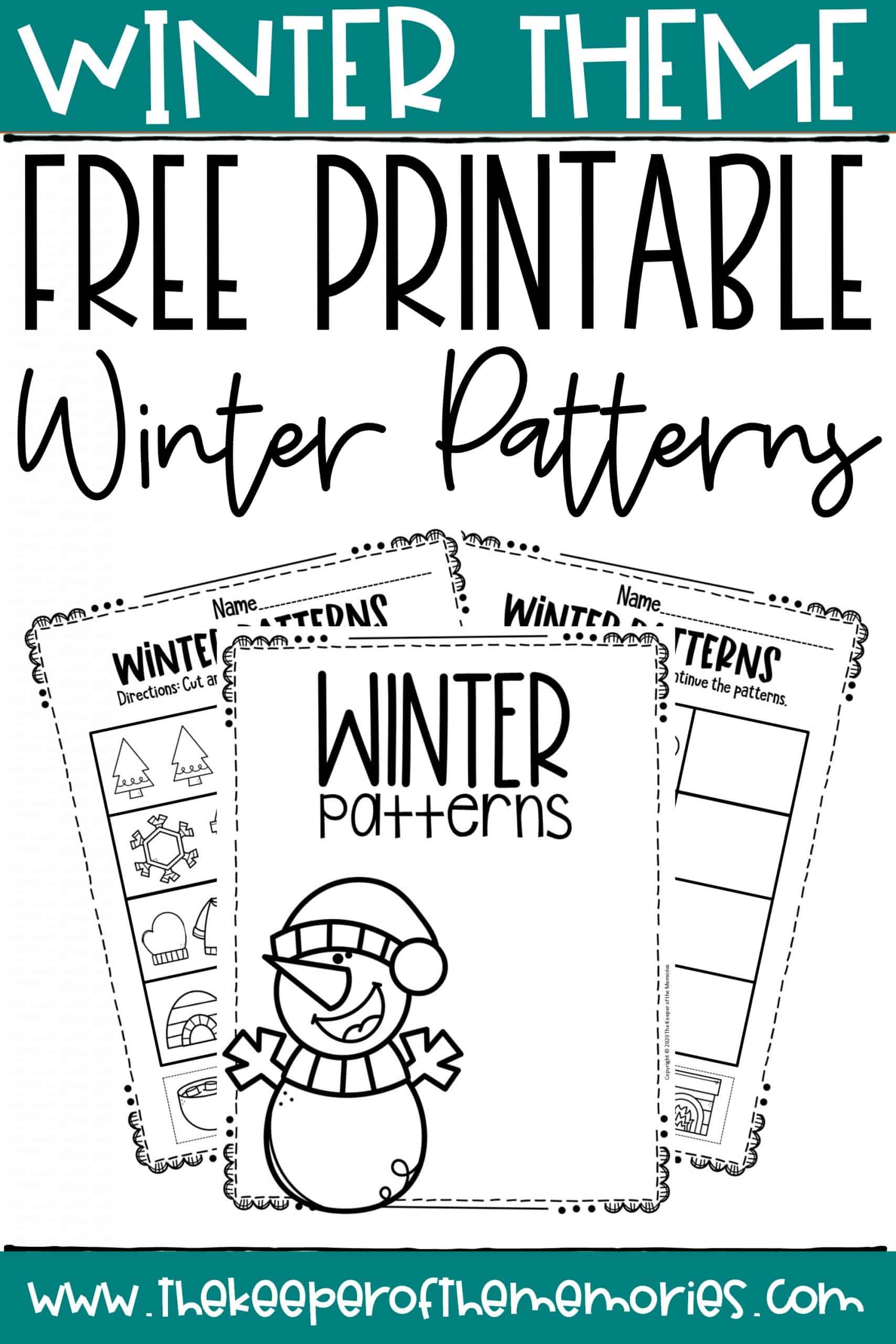 Free Printable Winter Worksheets For Kindergarten
