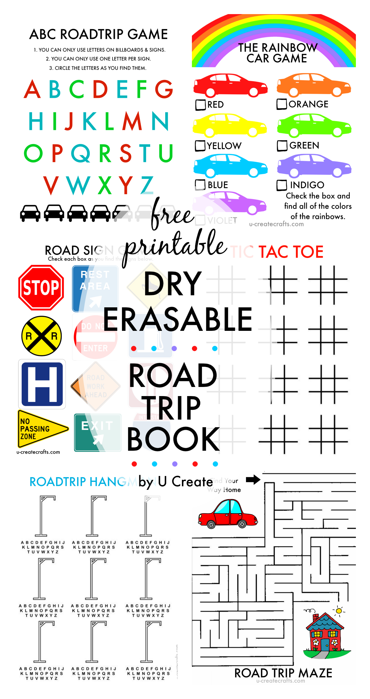 25 Free Printable Road Trip Games
