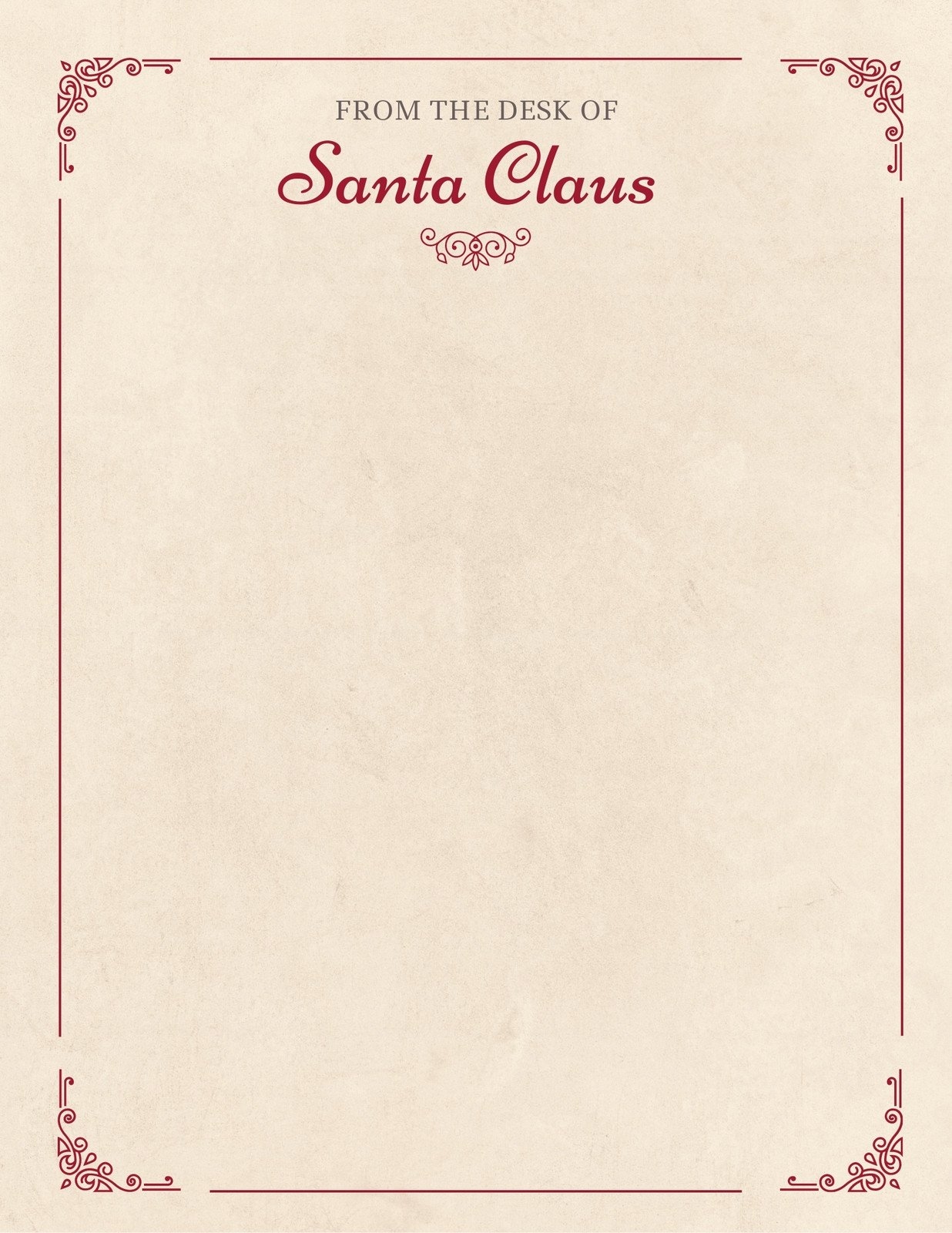 Personalised Letter From Santa Free Printable
