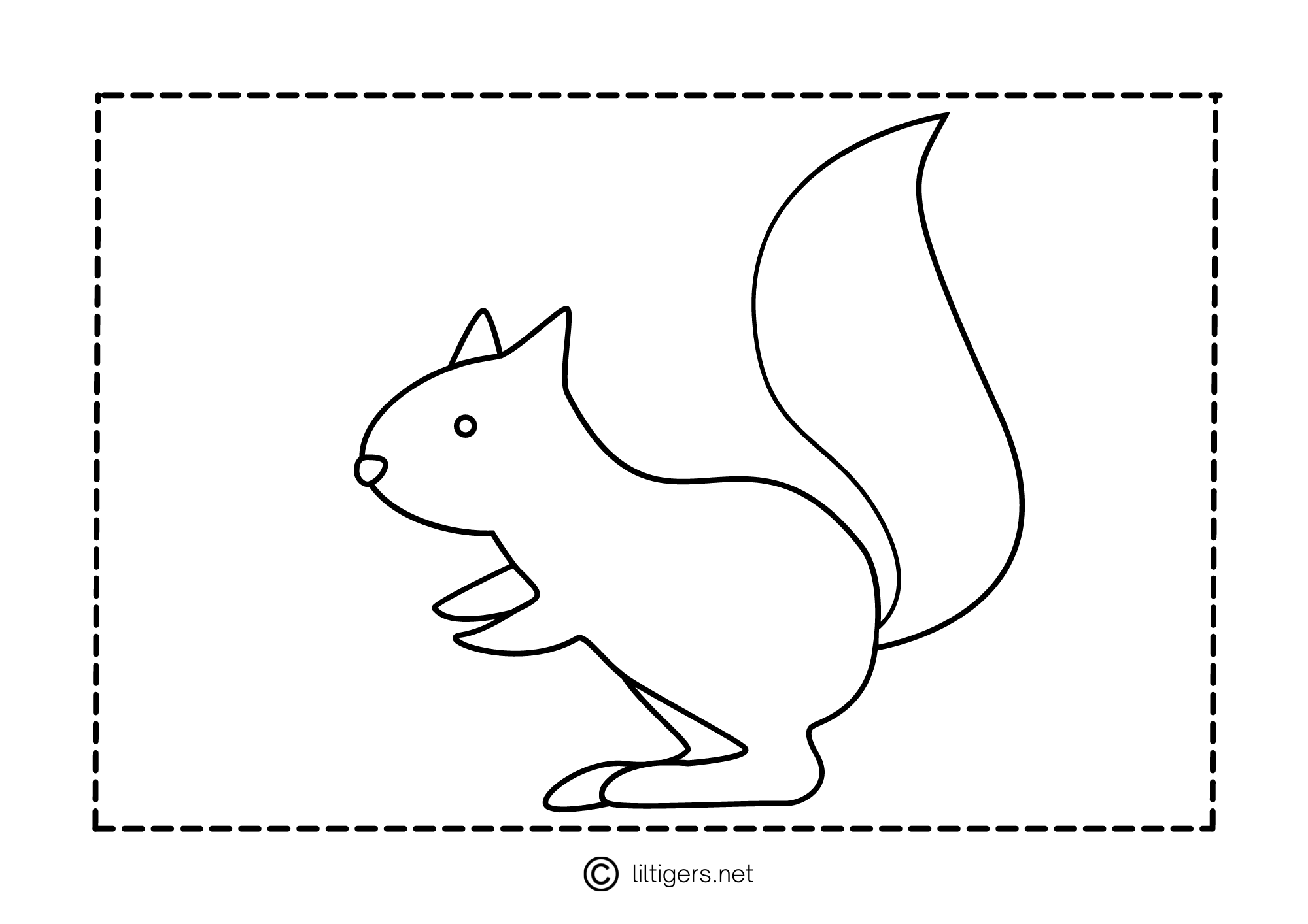 Free Printable Squirrel Template