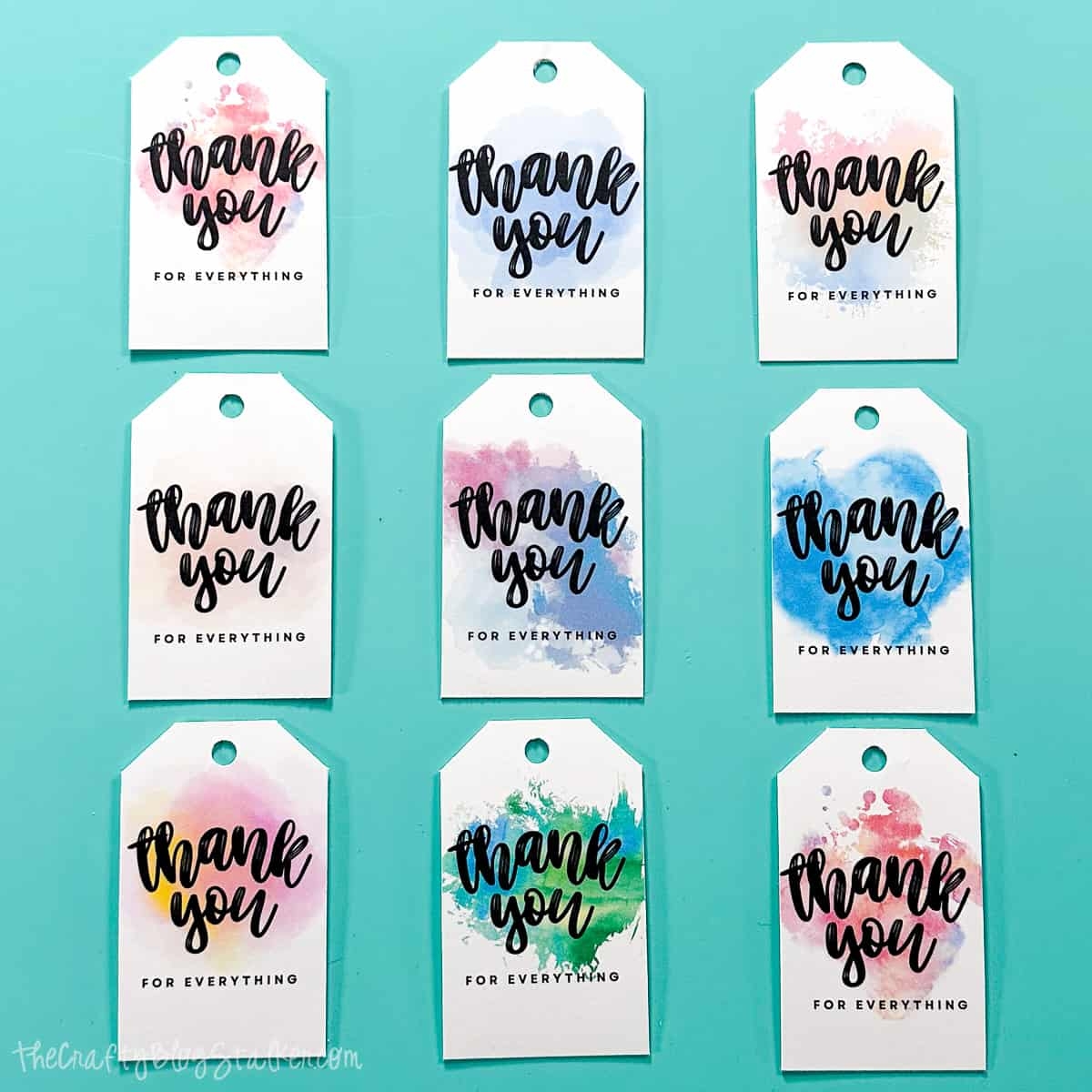Free Printable Thank You Tag