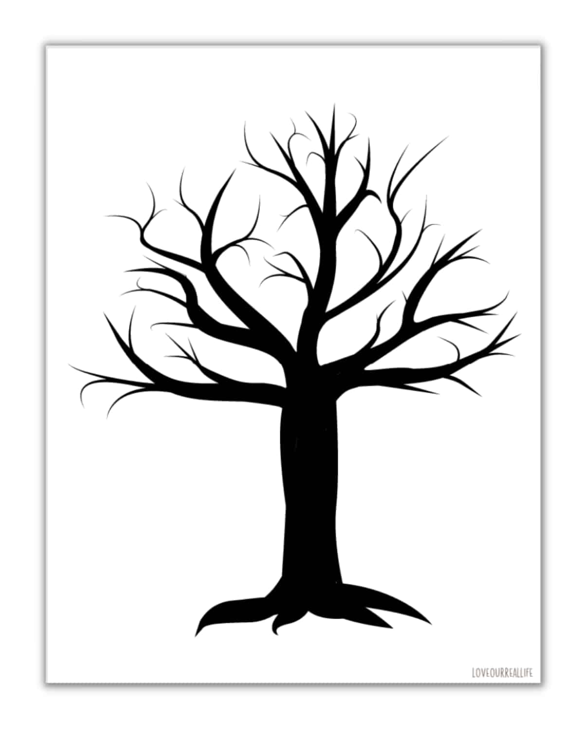 FREE Printable Trees Without Leaves Template 19 Pages Love 