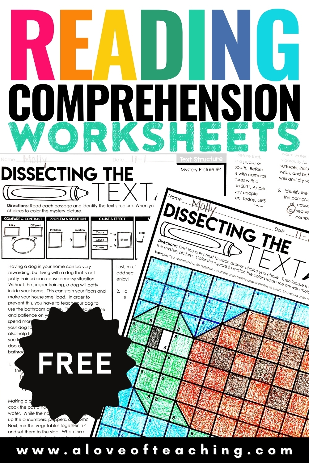 Reading Comprehension Year 6 Worksheets Free