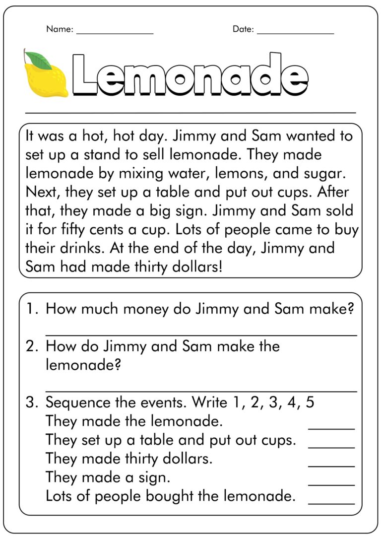 Free Reading Comprehension Worksheet For 1st Download Free Reading Comprehension Worksheet For 1st Png Images Free Worksheets On Clipart Library