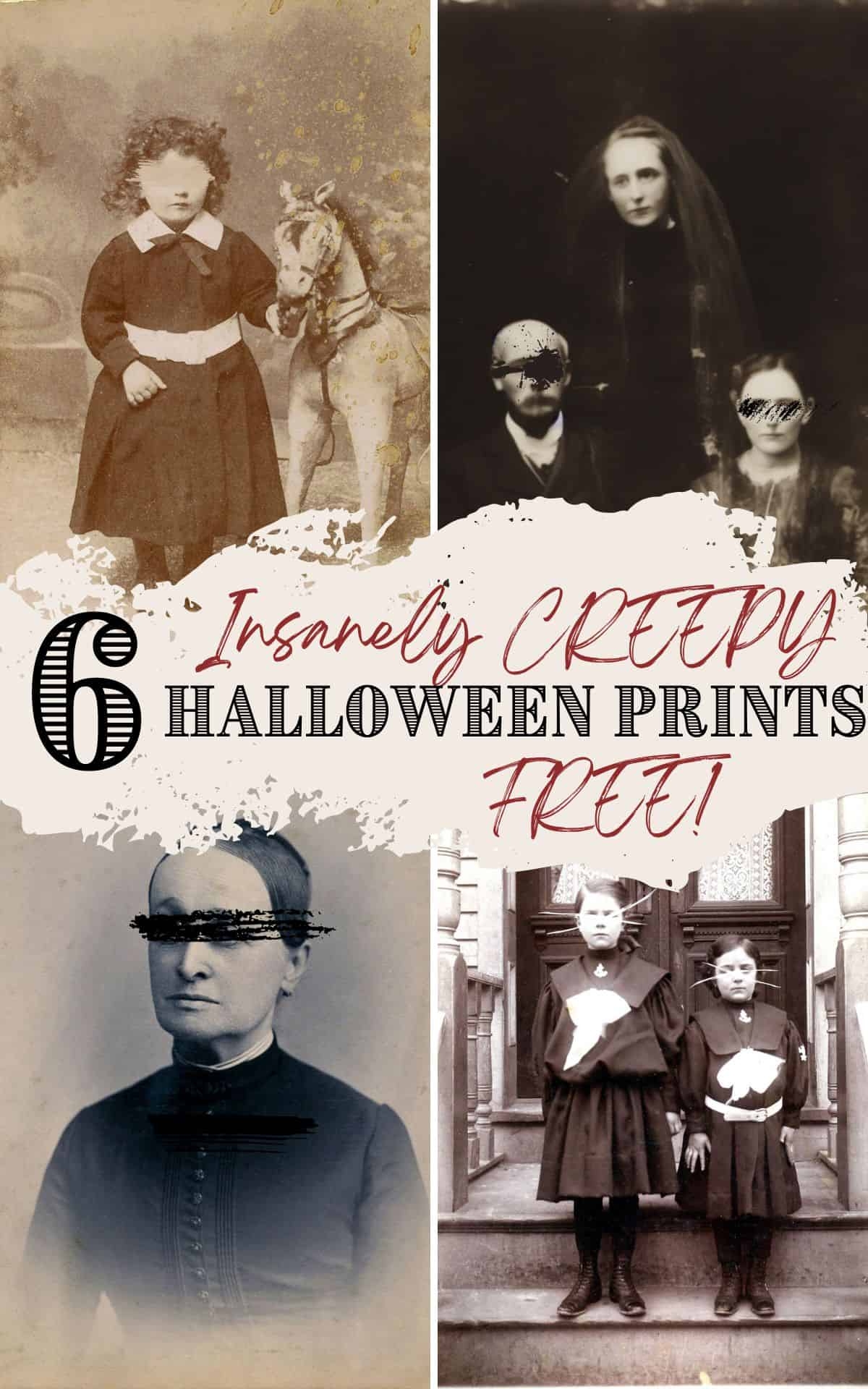 FREE Spooky Halloween Vintage Photo Printables Cassie Jean