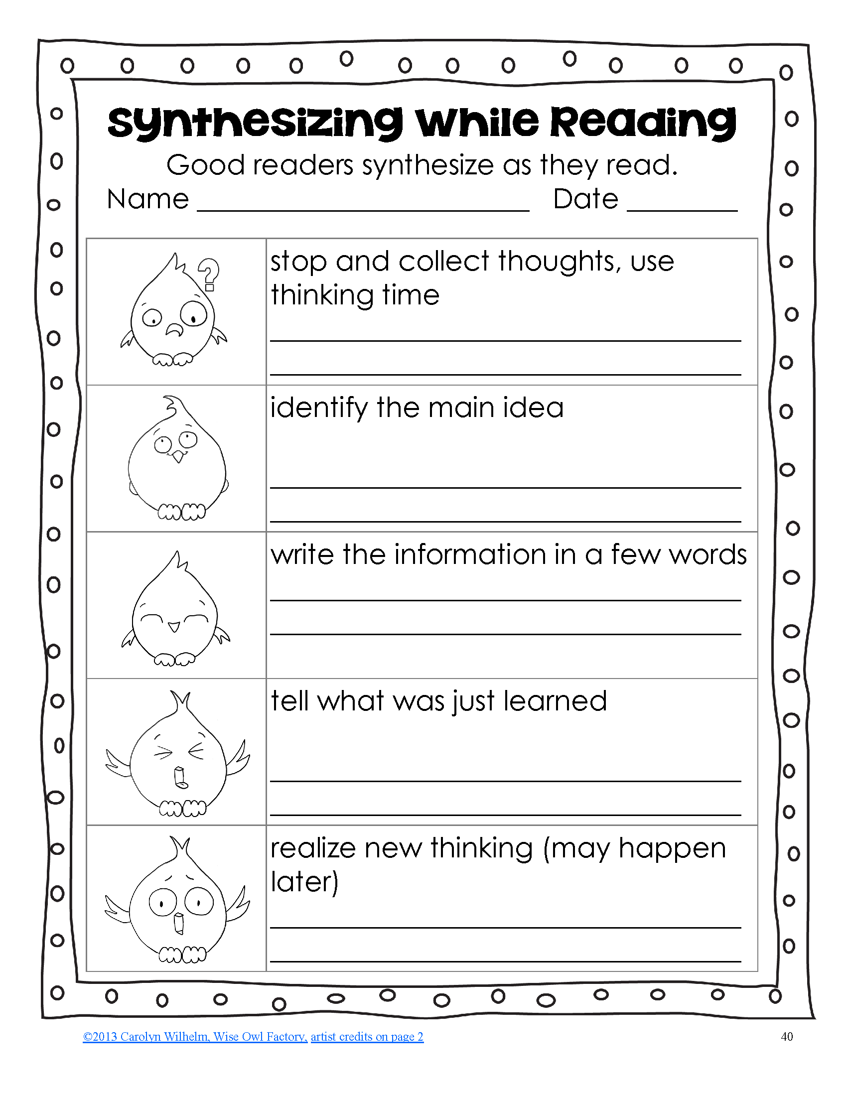 FREEBIE IN PREVIEW The Most Difficult Of The Seven Reading Worksheets Library