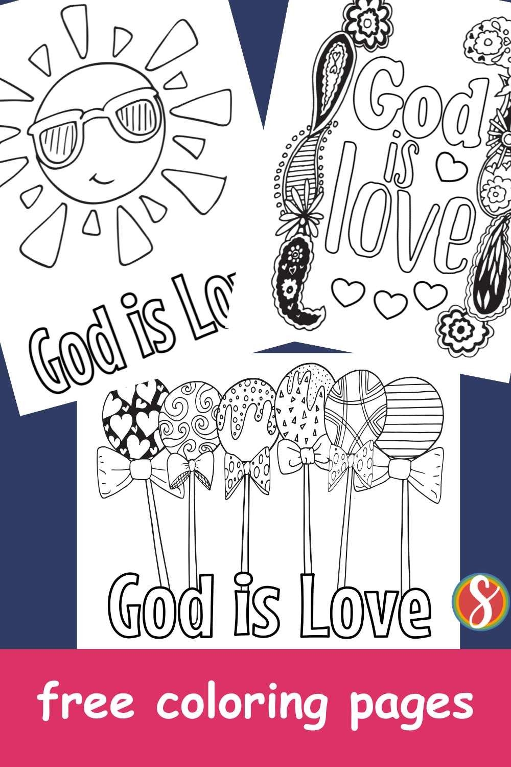 God Is Love Coloring Pages Stevie Doodles