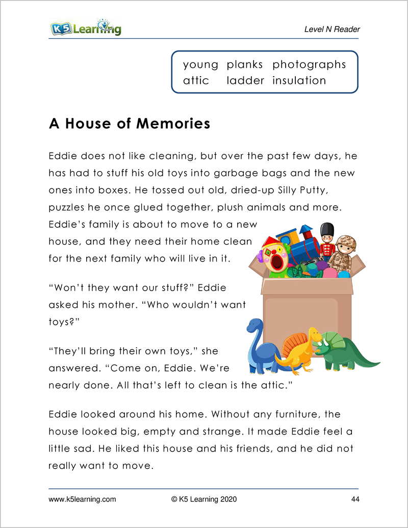 Grade 3 Reading Workbook Level N K5 Bookstore