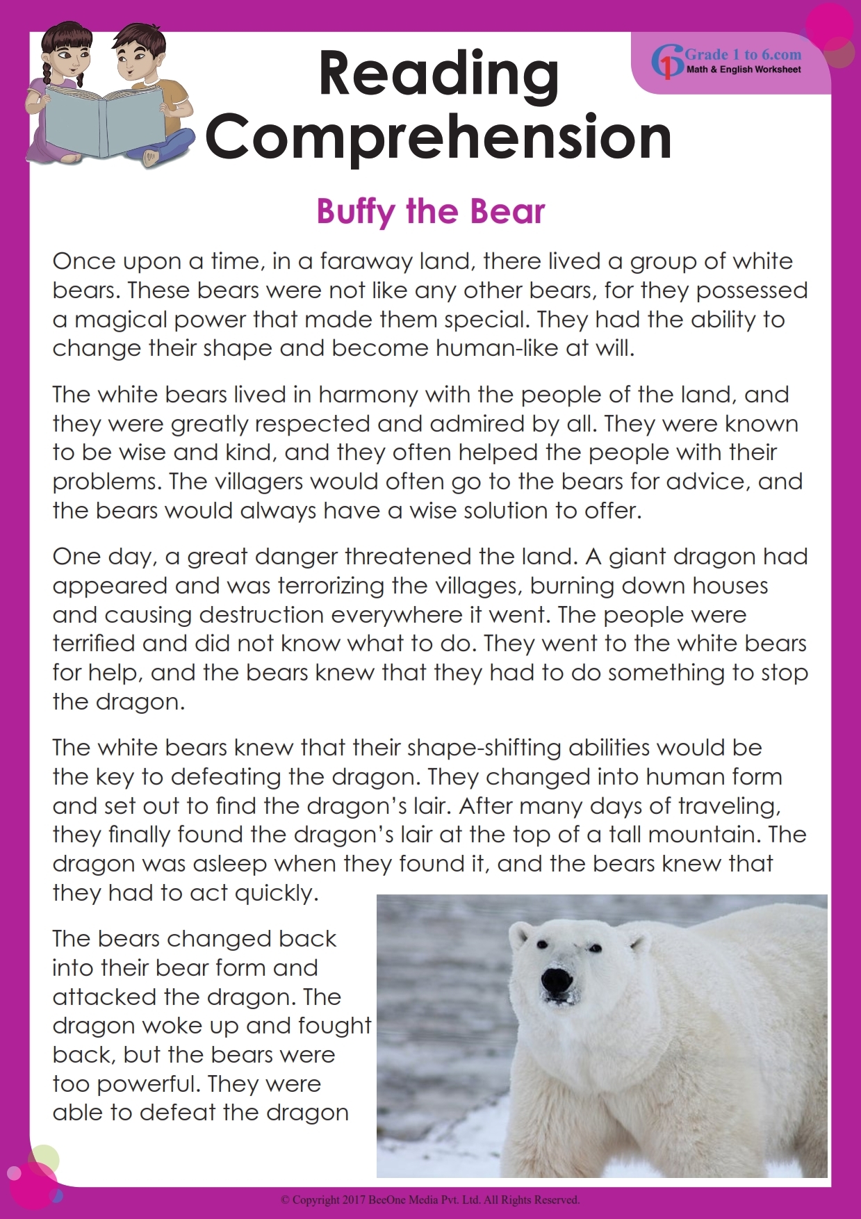 Reading Comprehension Worksheets 4th Grade Cbse