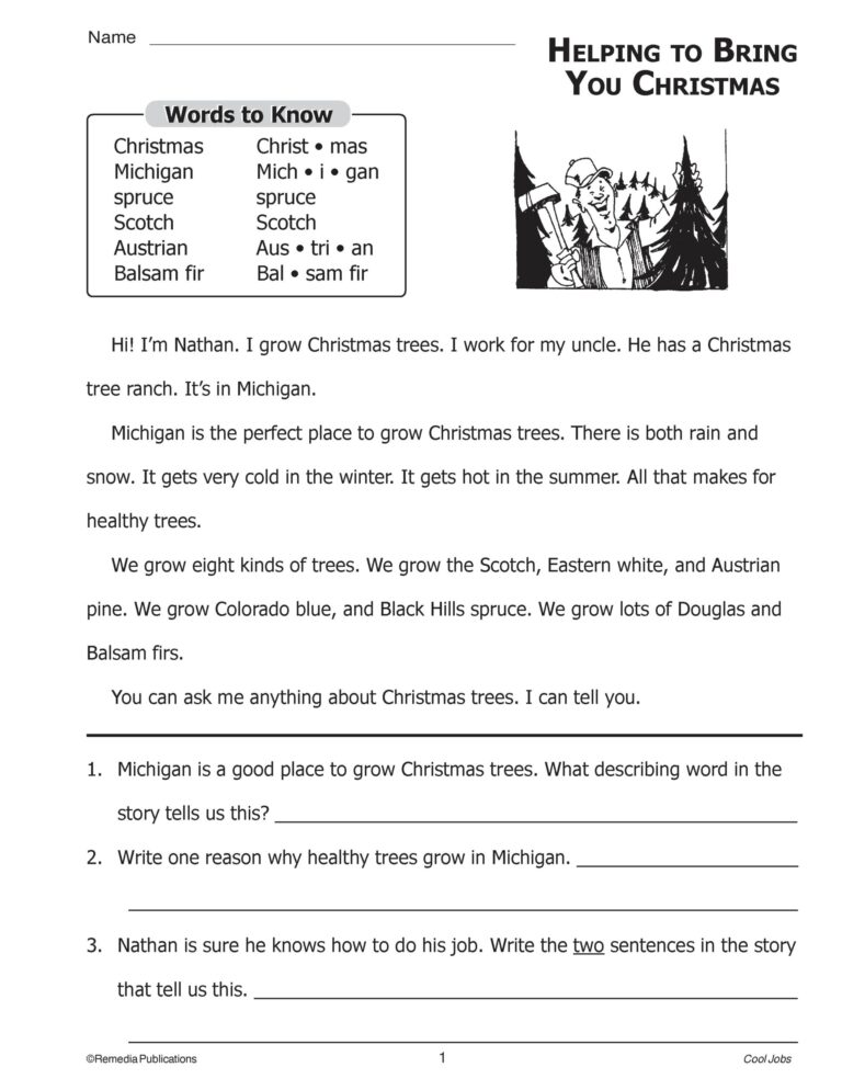 High Interest Low Readability Cool Jobs Stories And Comprehension