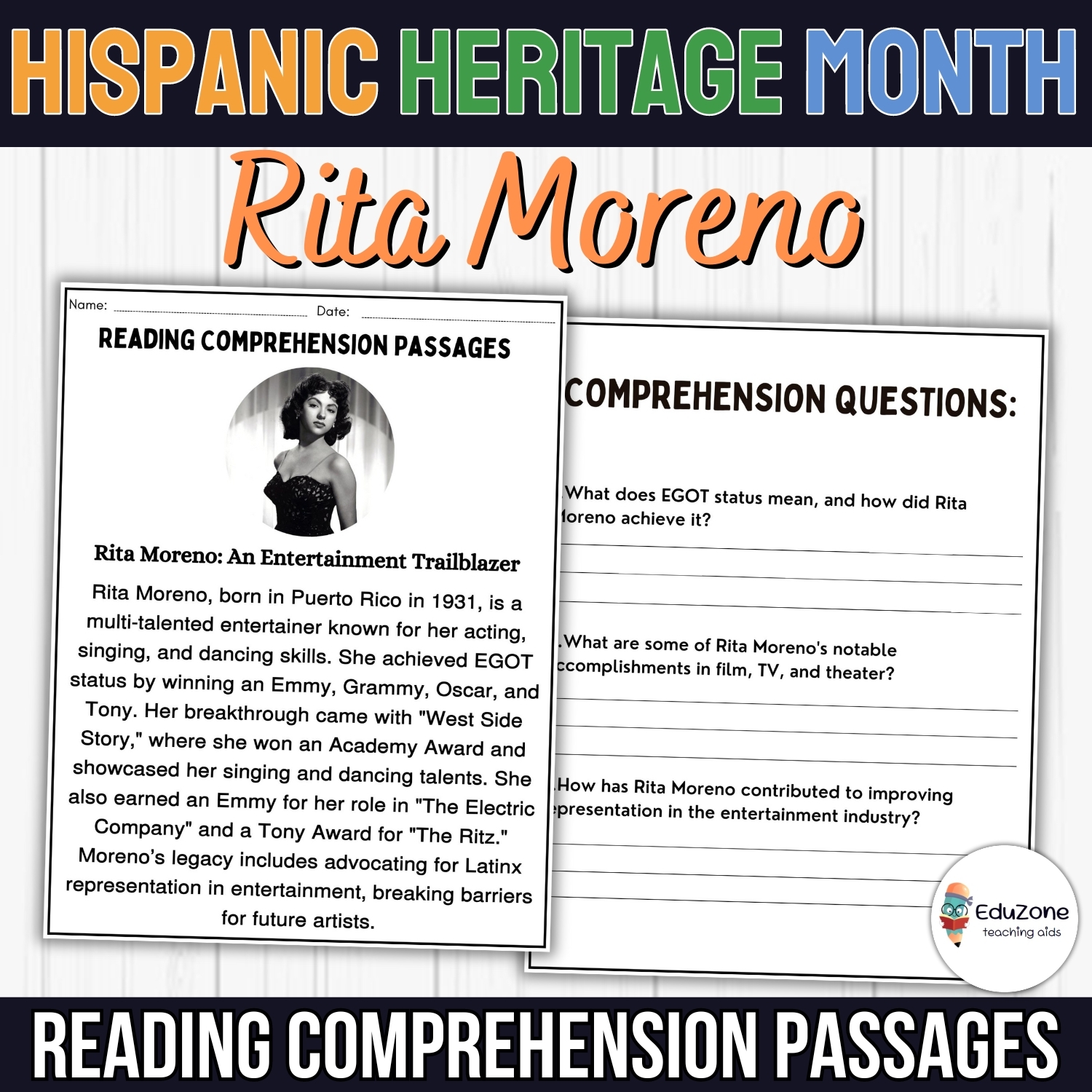 Hispanic Heritage Month Rita Moreno Talented Trailblazer And Inspiring Icon Made By Teachers