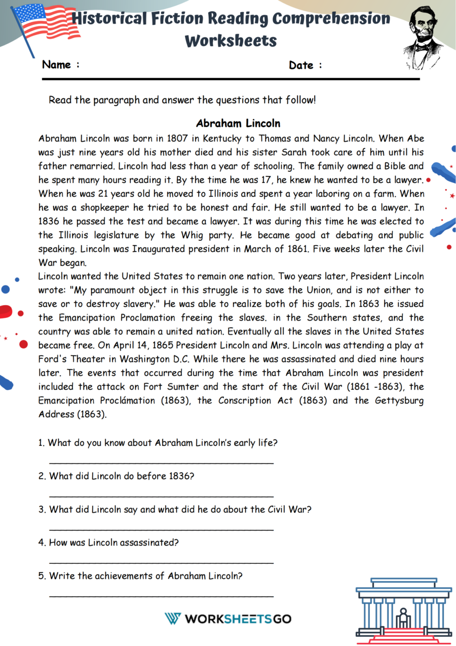 Reading Comprehension Worksheet Presidential Duties Pdf
