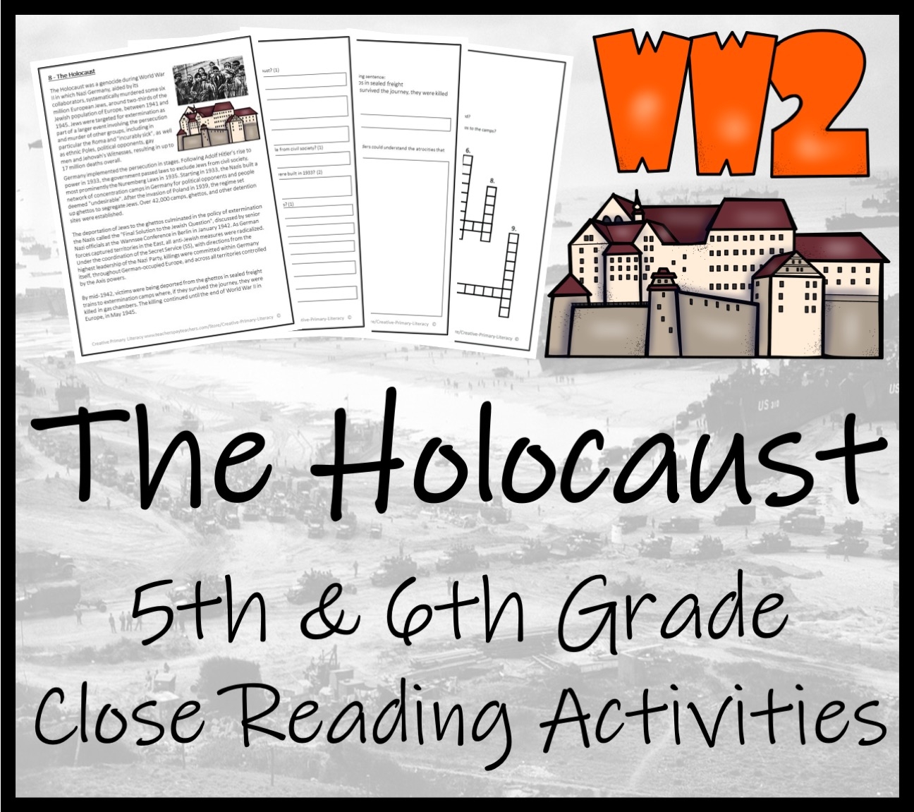 Holocaust Of World War II Close Reading Comprehension 5th Grade 