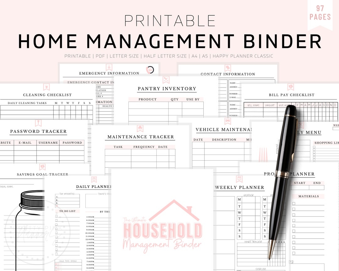 Free Home Management Binder Printables