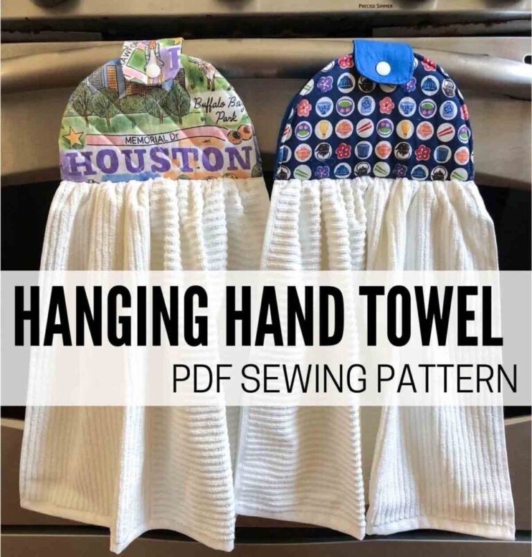 How To Make A Super Simple Hanging Dish Towel Free Pattern 