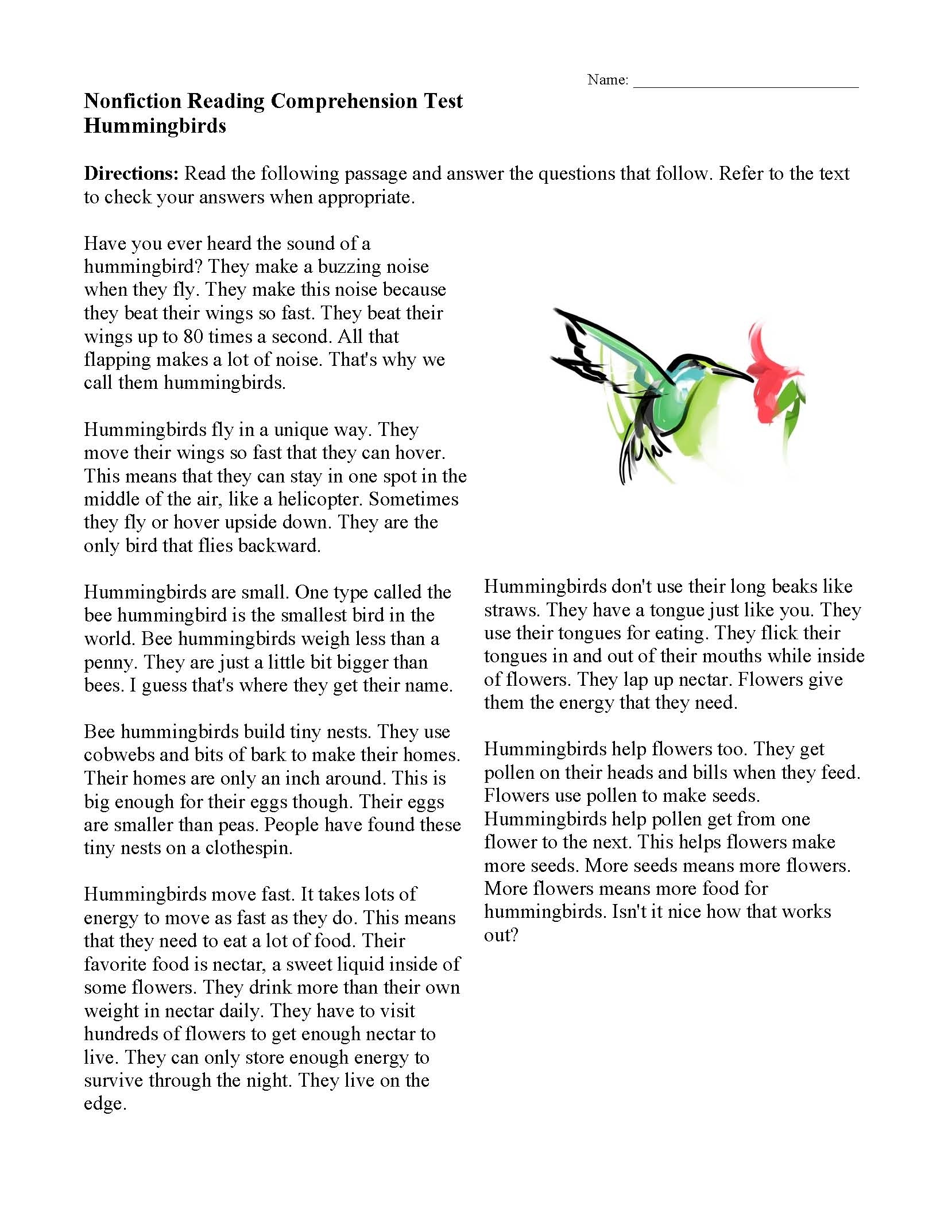Reading Comprehension Worksheets B1 Pdf