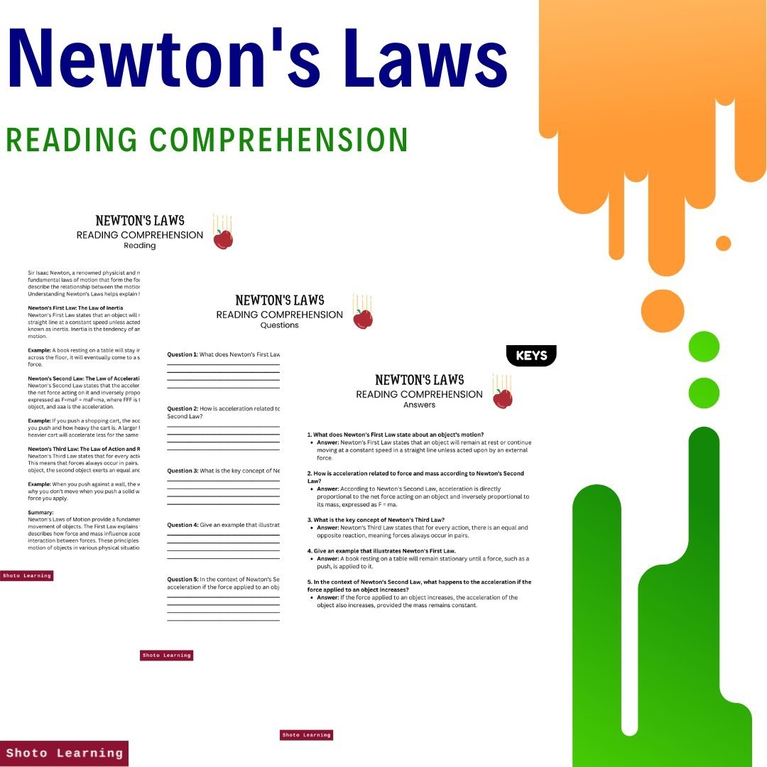 Interactive Newton s Laws Of Motion Worksheet Activities