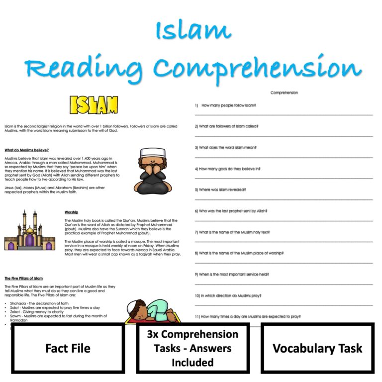 Islam Reading Comprehension Teaching Resources