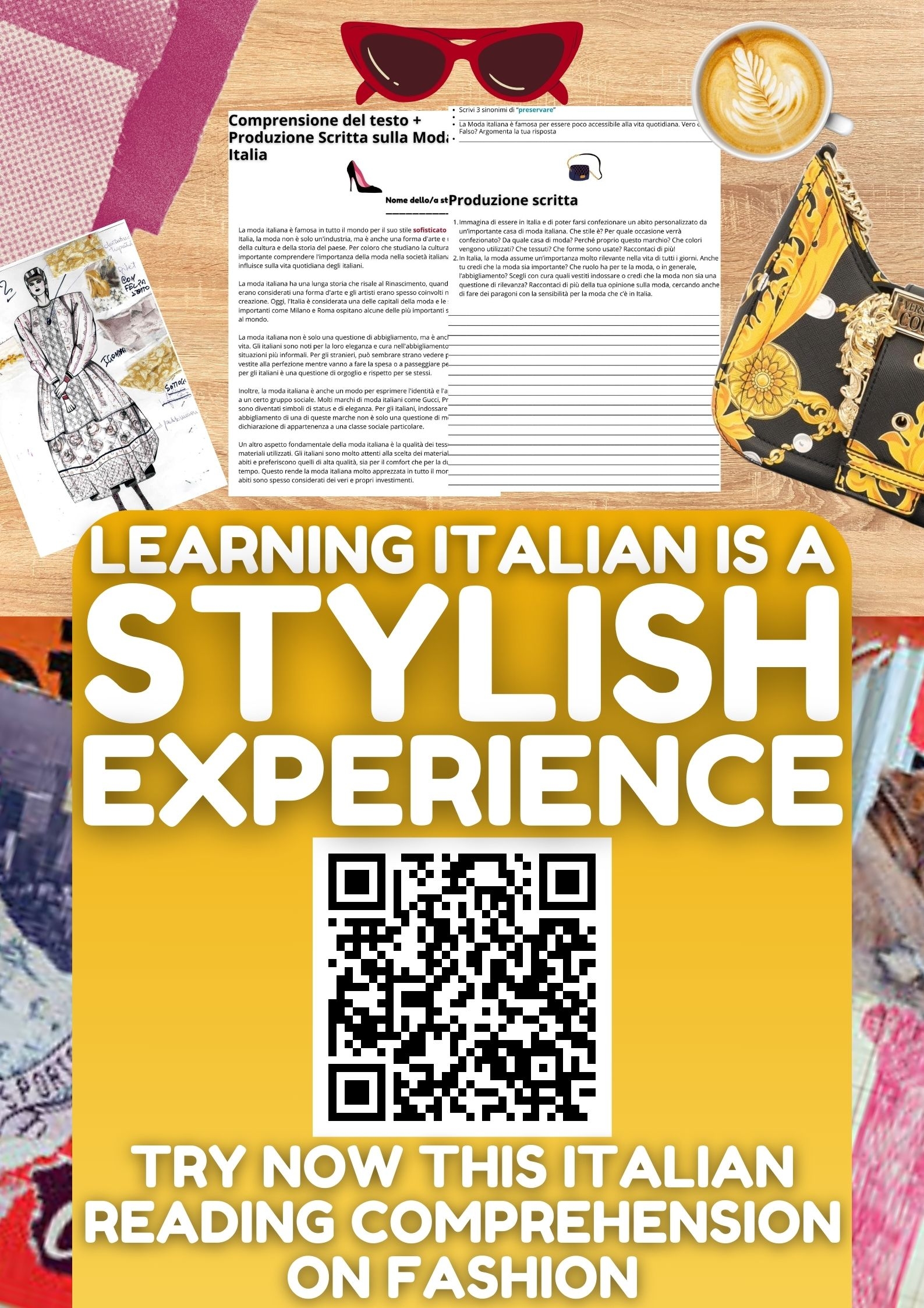 Italian Reading Comprehension Worksheets