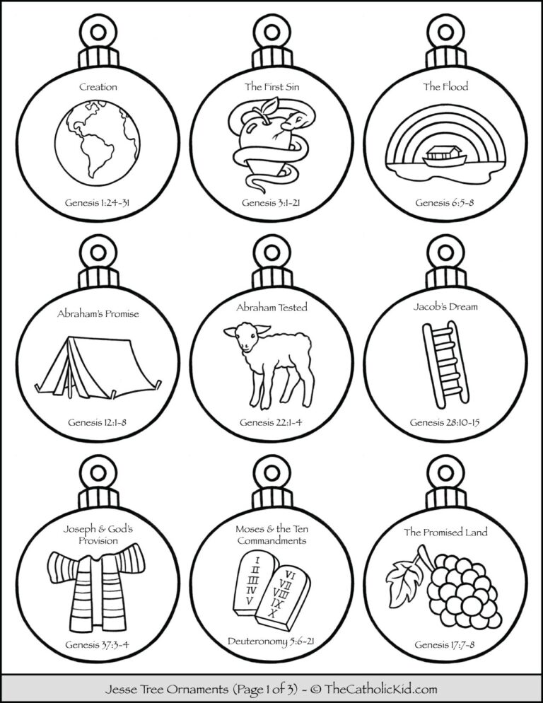 Jesse Tree Ornaments Download Pack