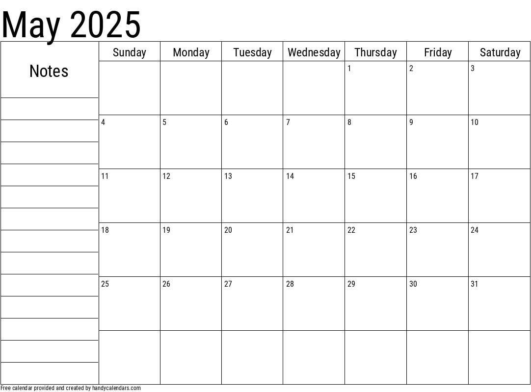 June 2023-May 2025 Calendar
