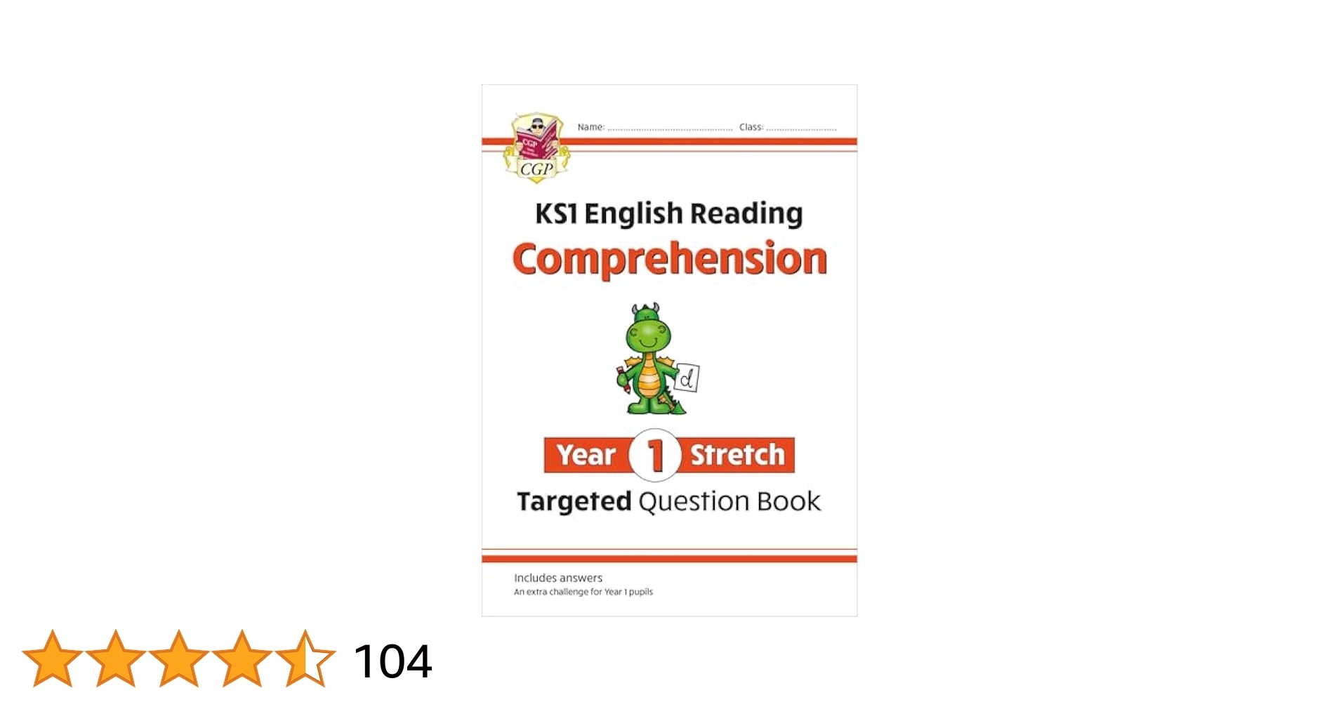 KS1 English Year 1 Stretch Reading Comprehension Targeted Question Book with Answers CGP Books CGP Books Amazon in Books