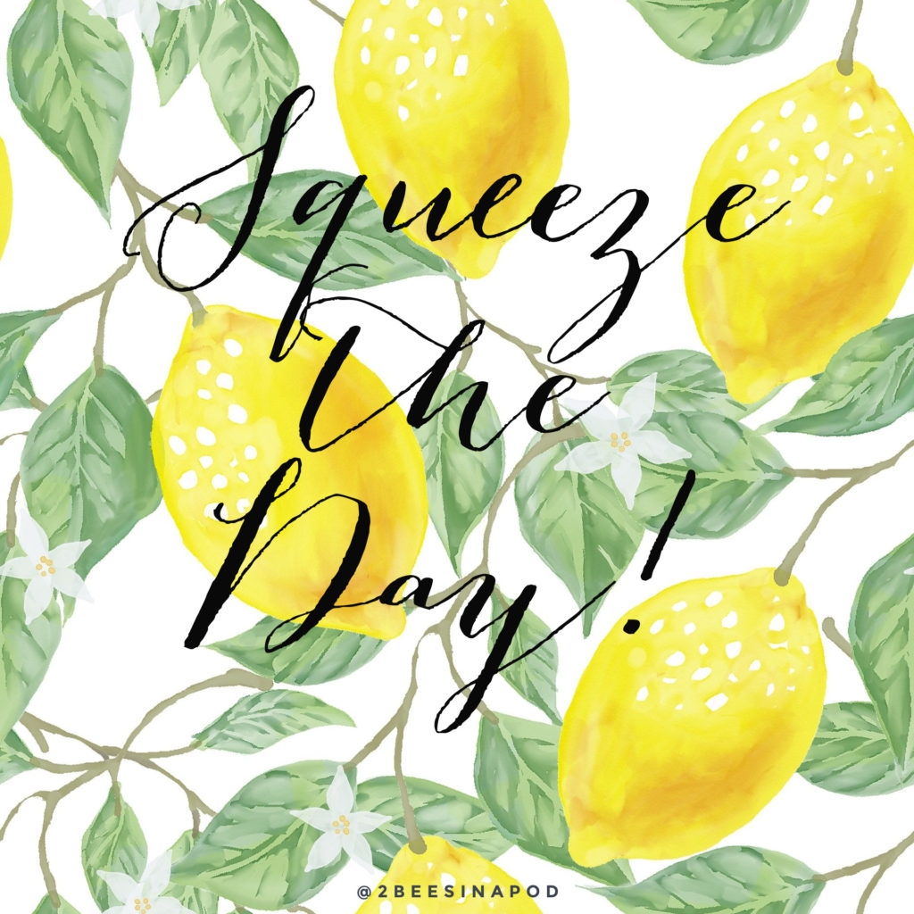Lemon Printable 2 Ways 2 Bees In A Pod