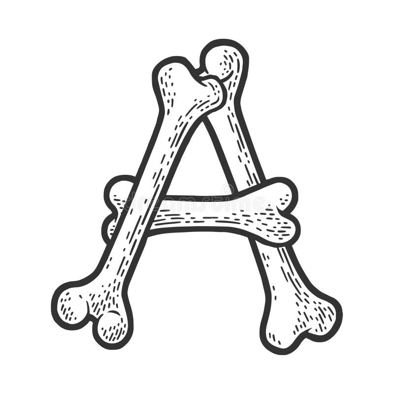 Letter Made Bones Stock Illustrations 93 Letter Made Bones Stock Illustrations Vectors U0026 Clipart Dreamstime