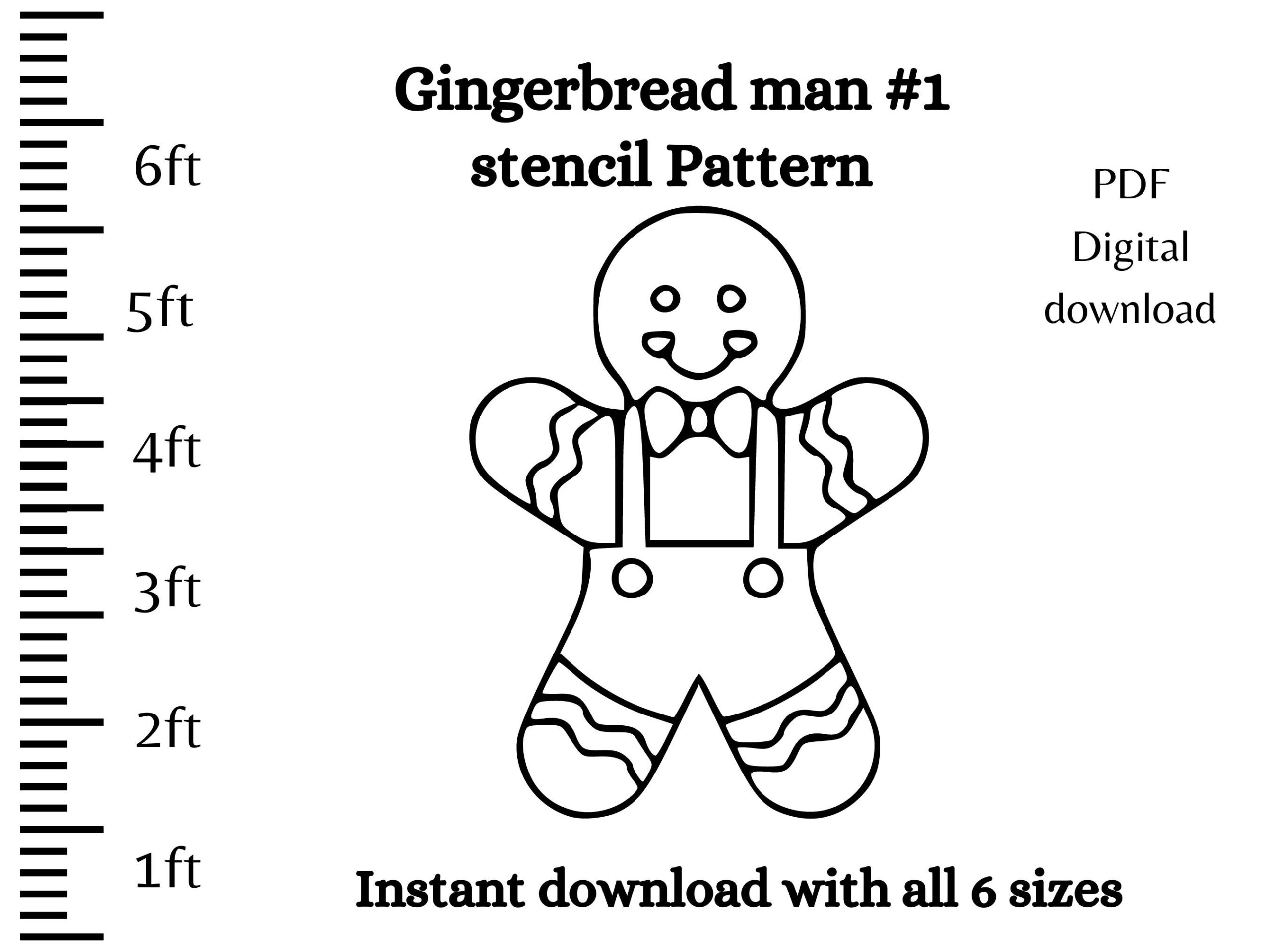 Gingerbread Man Template Printable Free