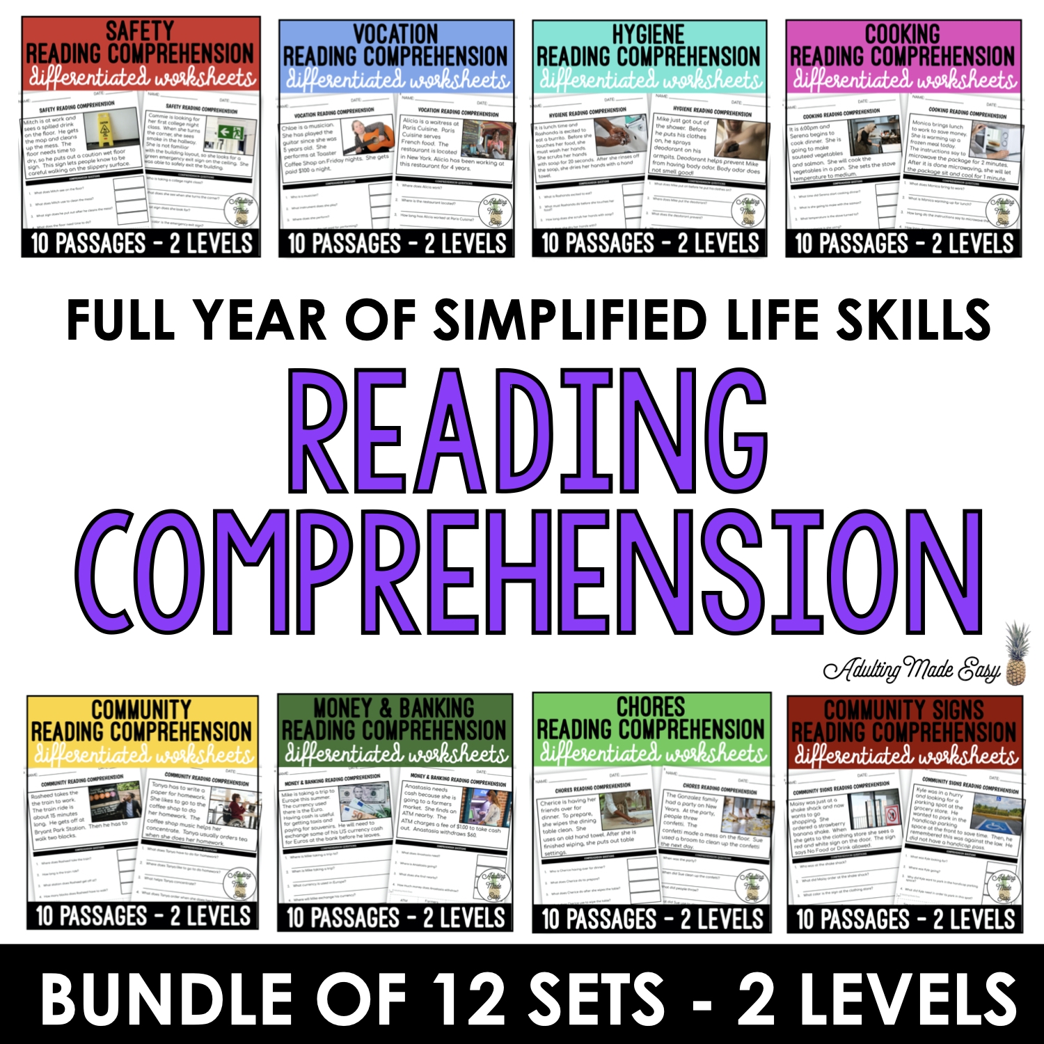 Salmon Reading Comprehension Worksheets