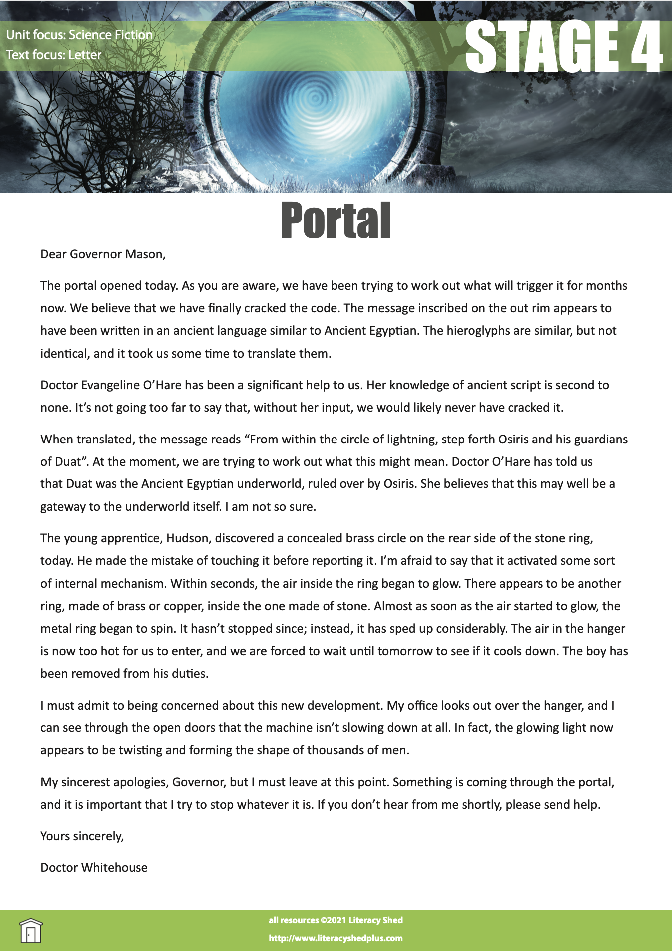 Literacy Shed Plus Science Fiction