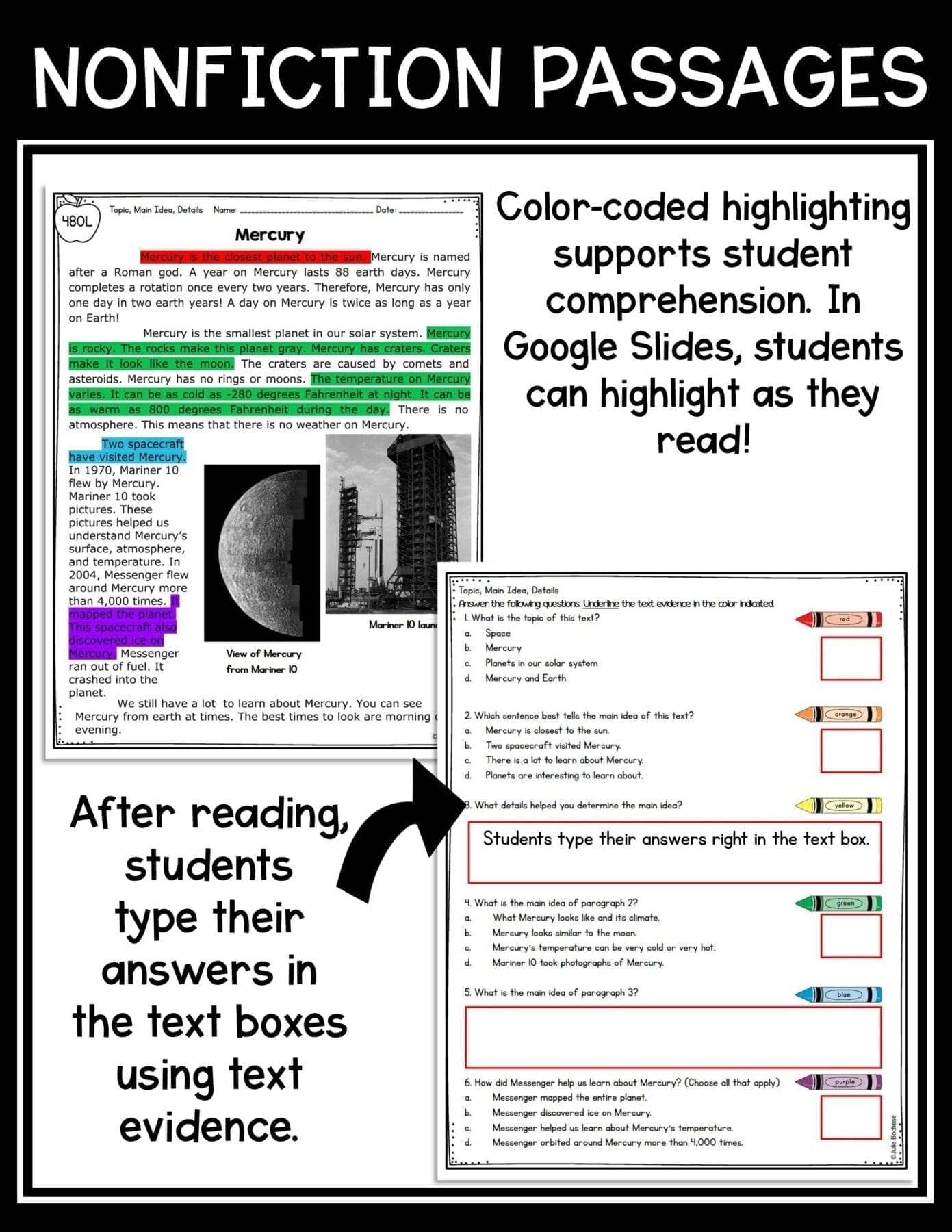 Reading Comprehension Nonfiction Worksheets 2nd Grade