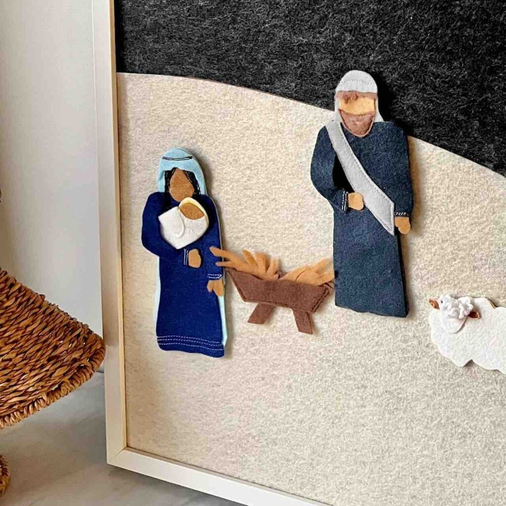 Make A Fun Kids Felt Nativity Set Free Printable South House 