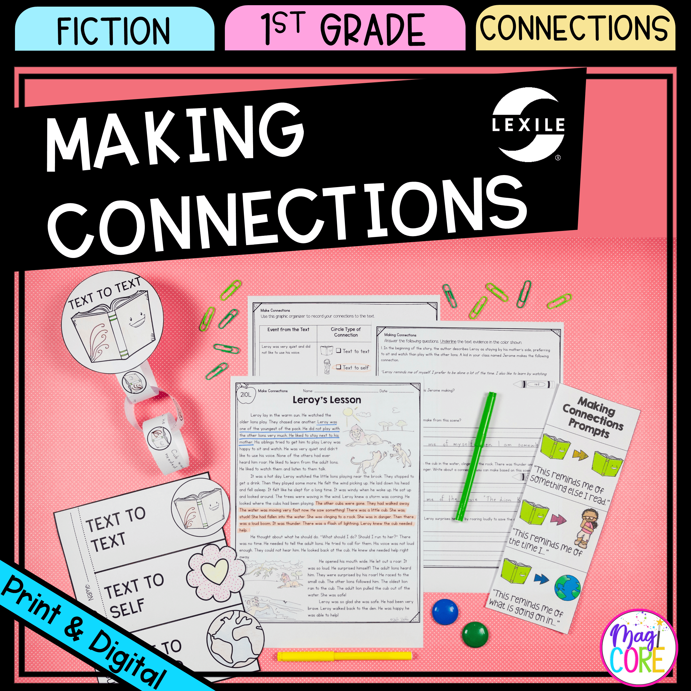 Reading Comprehension Worksheet Making Connections