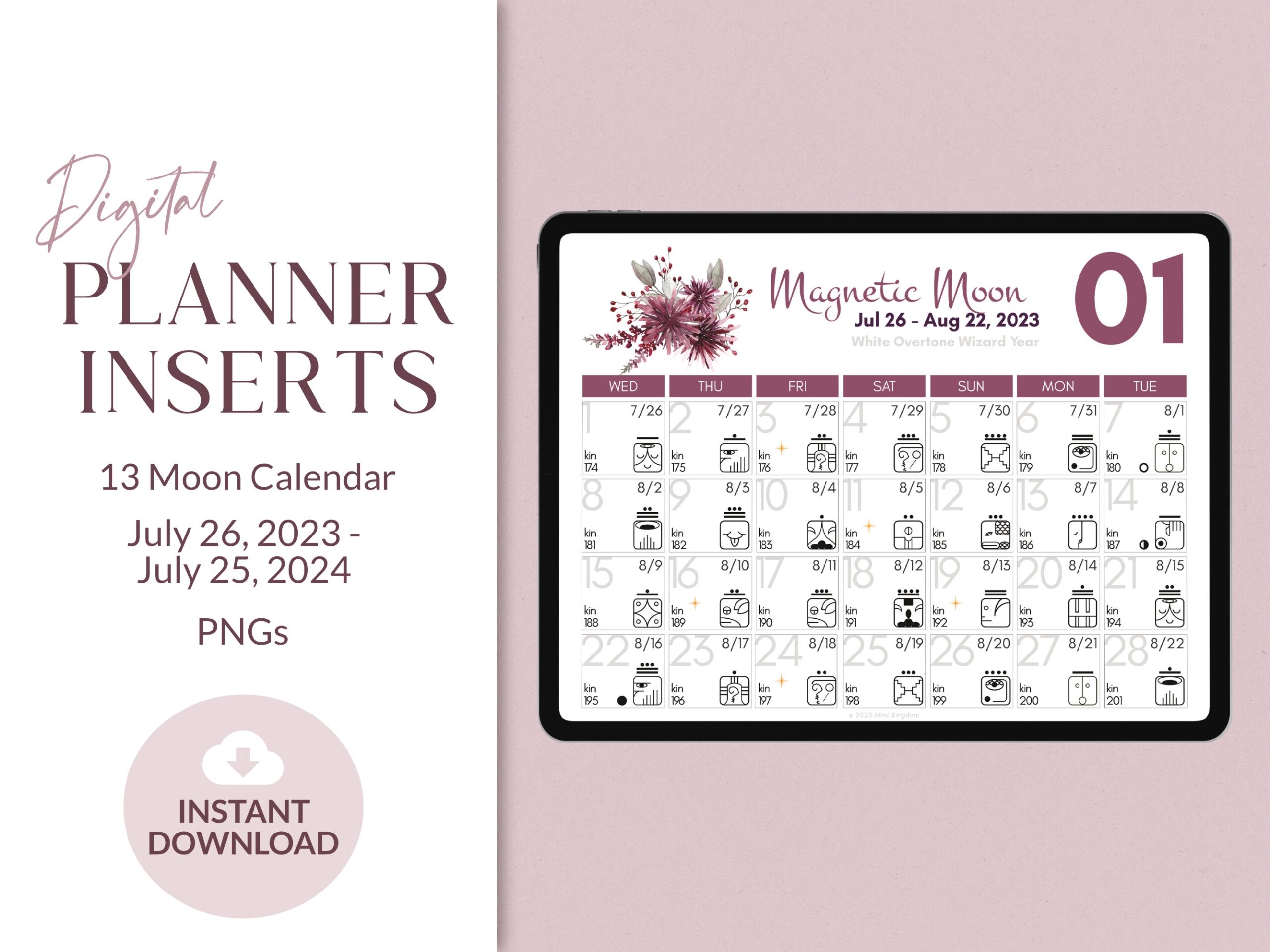 Mayan Calendar 13 Month 2025 Etsy