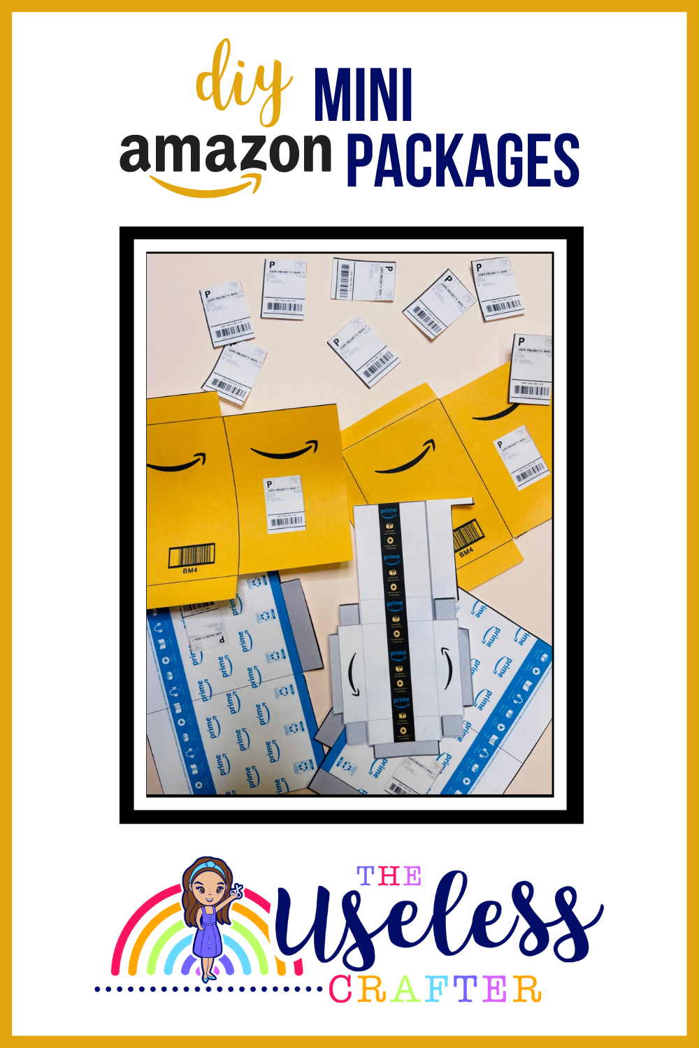 Free Printable Miniature Amazon Box Printable