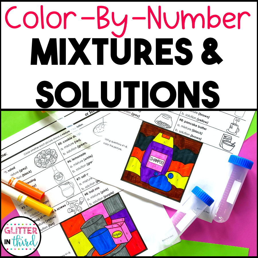 Mixtures And Solutions Reading Comprehension Worksheets