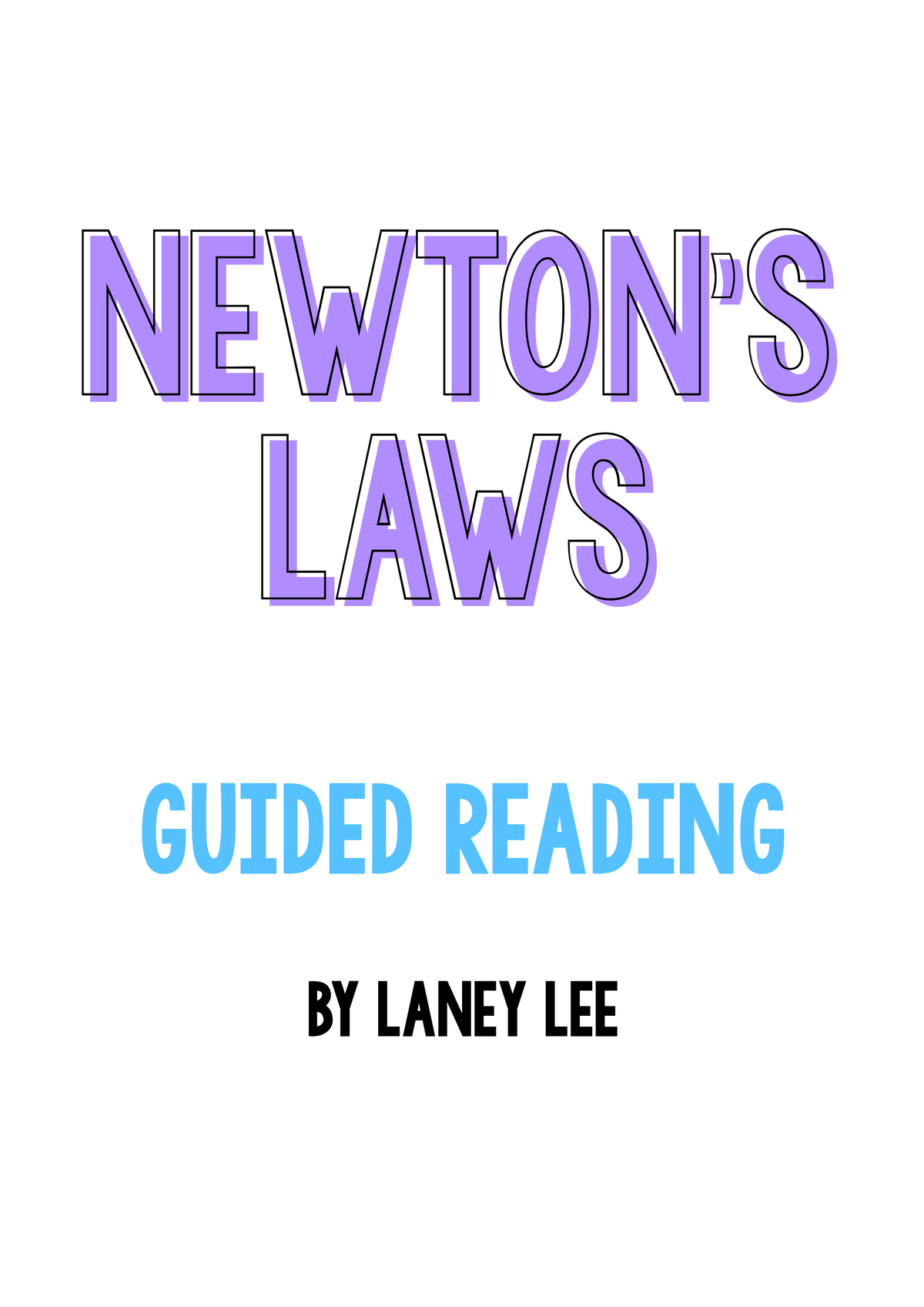 Newton's Laws Reading Comprehension Worksheet