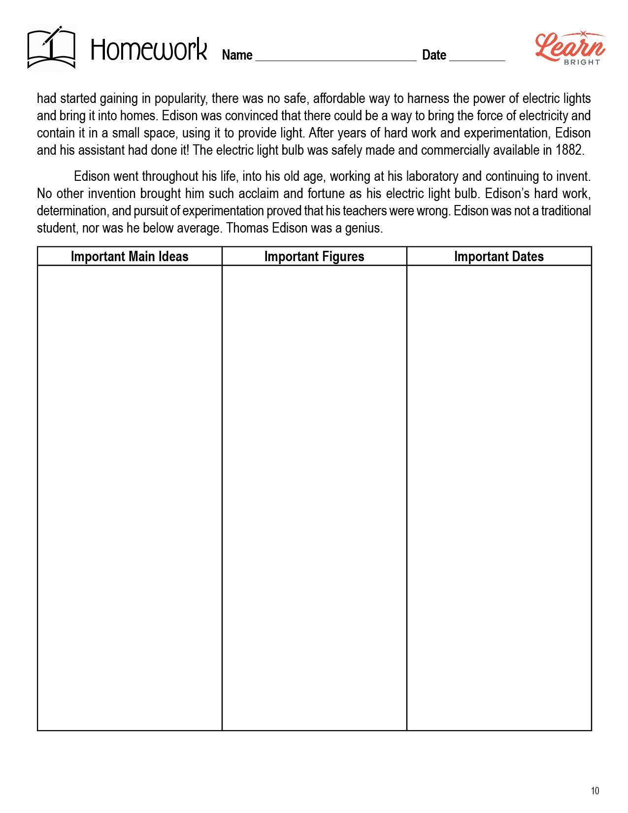 Note taking Skills Grades 4 6 Free PDF Download Learn Bright