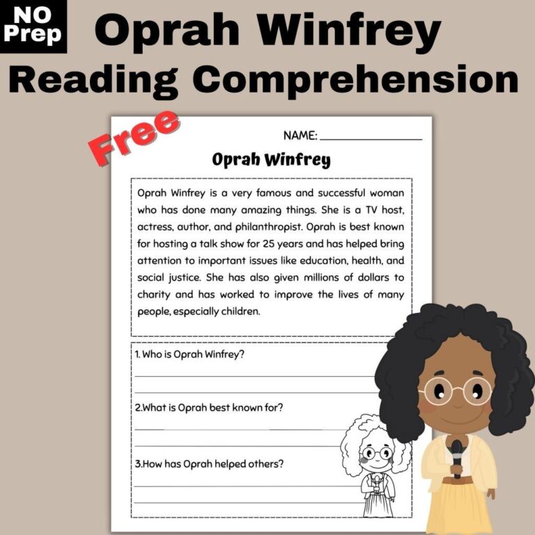 Oprah Winfrey Women s History Month Reading Comprehension 