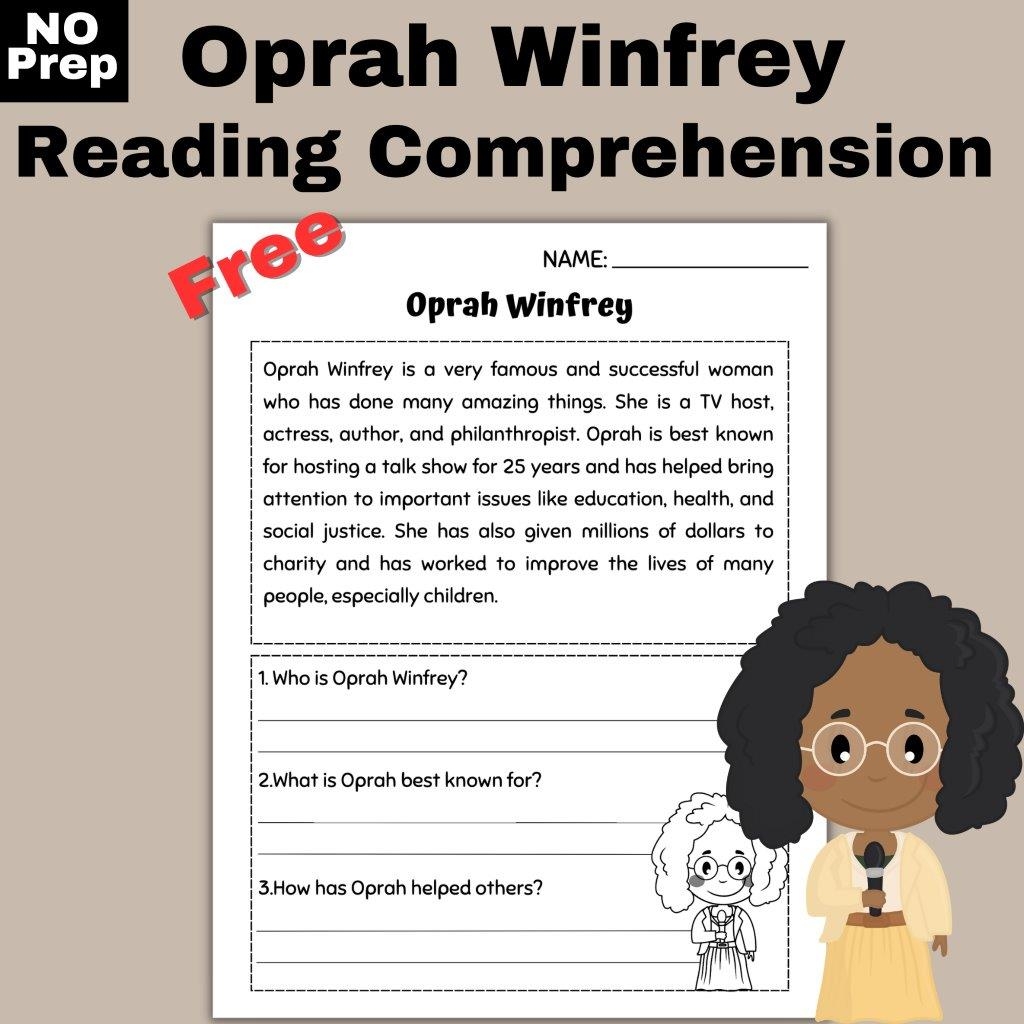 Oprah Winfrey Women s History Month Reading Comprehension 