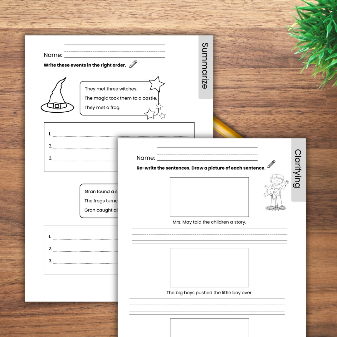 Oxford Reading Tree Level 5 Comprehension Worksheets ORT Classful
