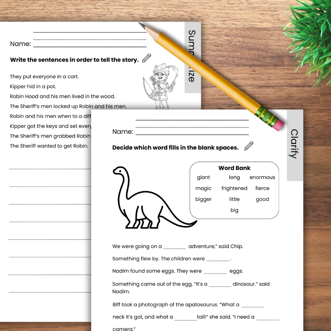 Level 6 Reading Comprehension Worksheets