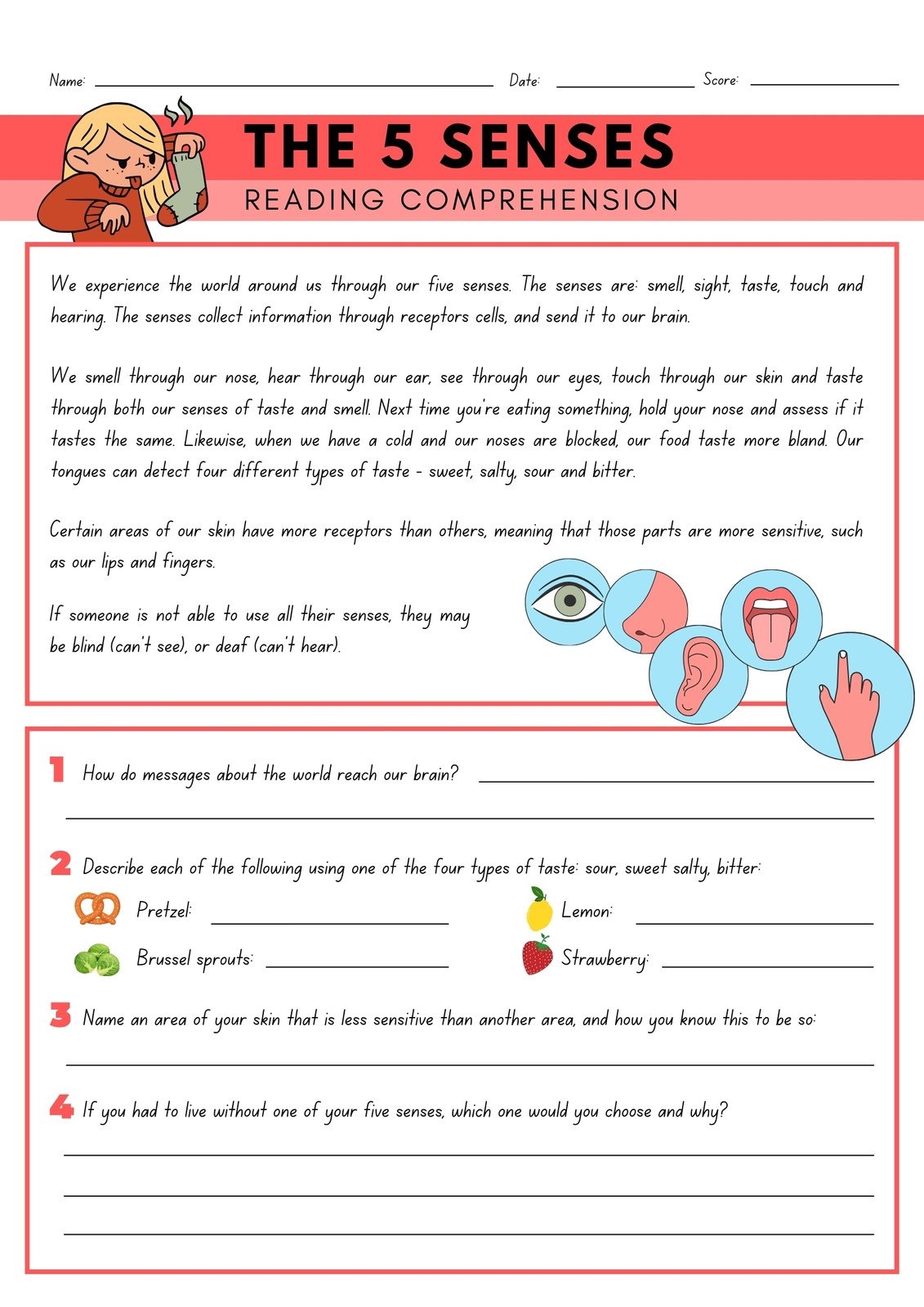 Technical Reading Comprehension Worksheets