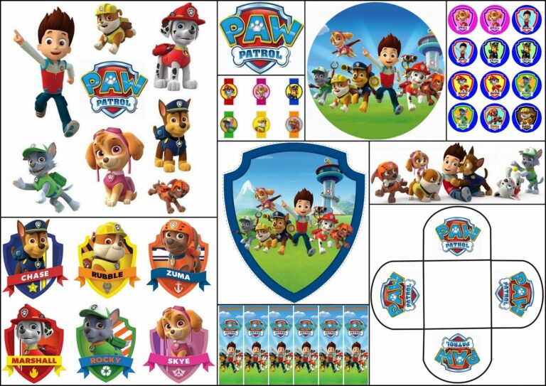 Paw Patrol Free Printable Kit Oh My Fiesta In English