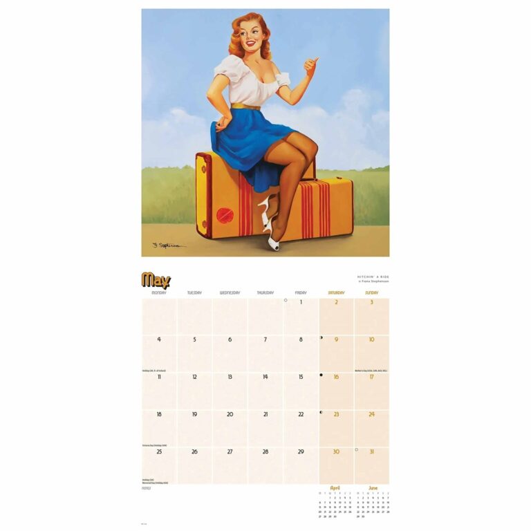 Pin Up Girls Calendar 2026