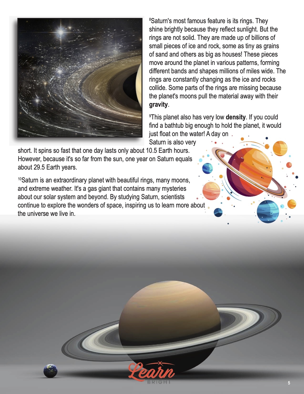 Planets Saturn Free PDF Download Learn Bright
