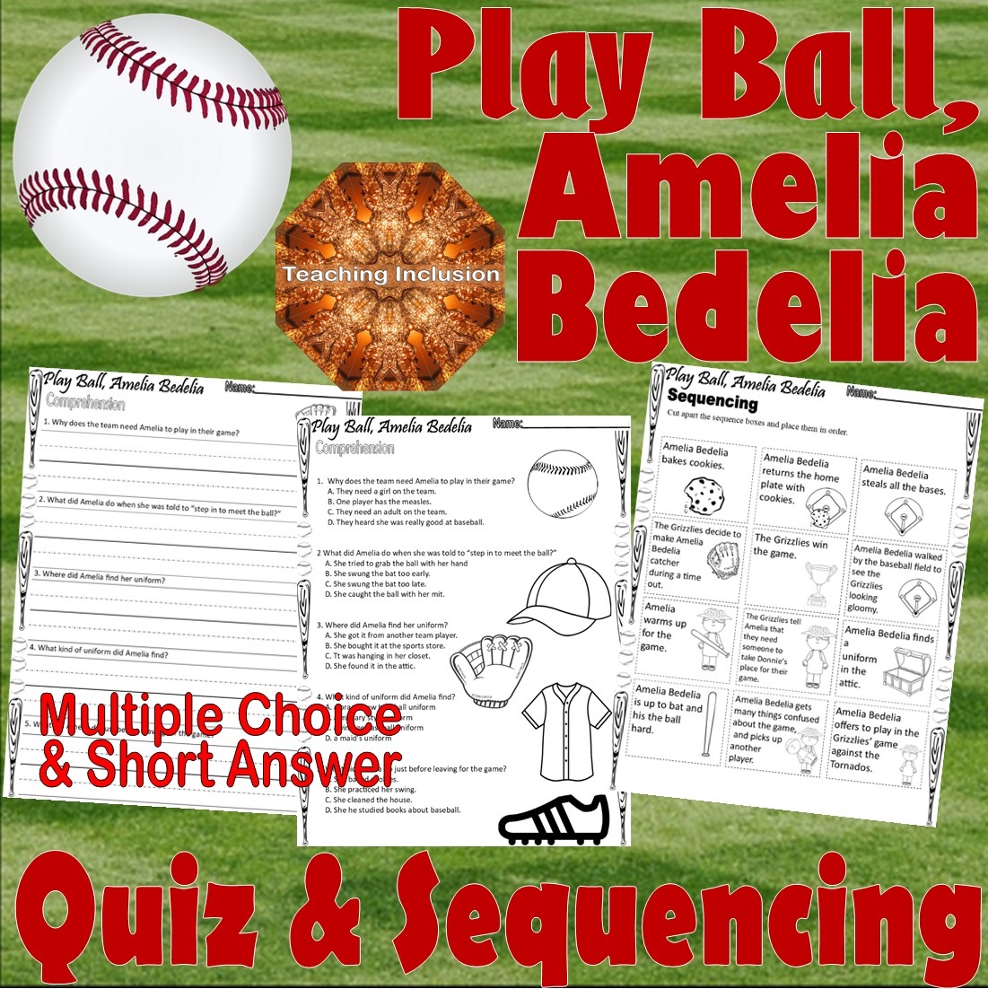 Reading Comprehension Worksheets About Baseball