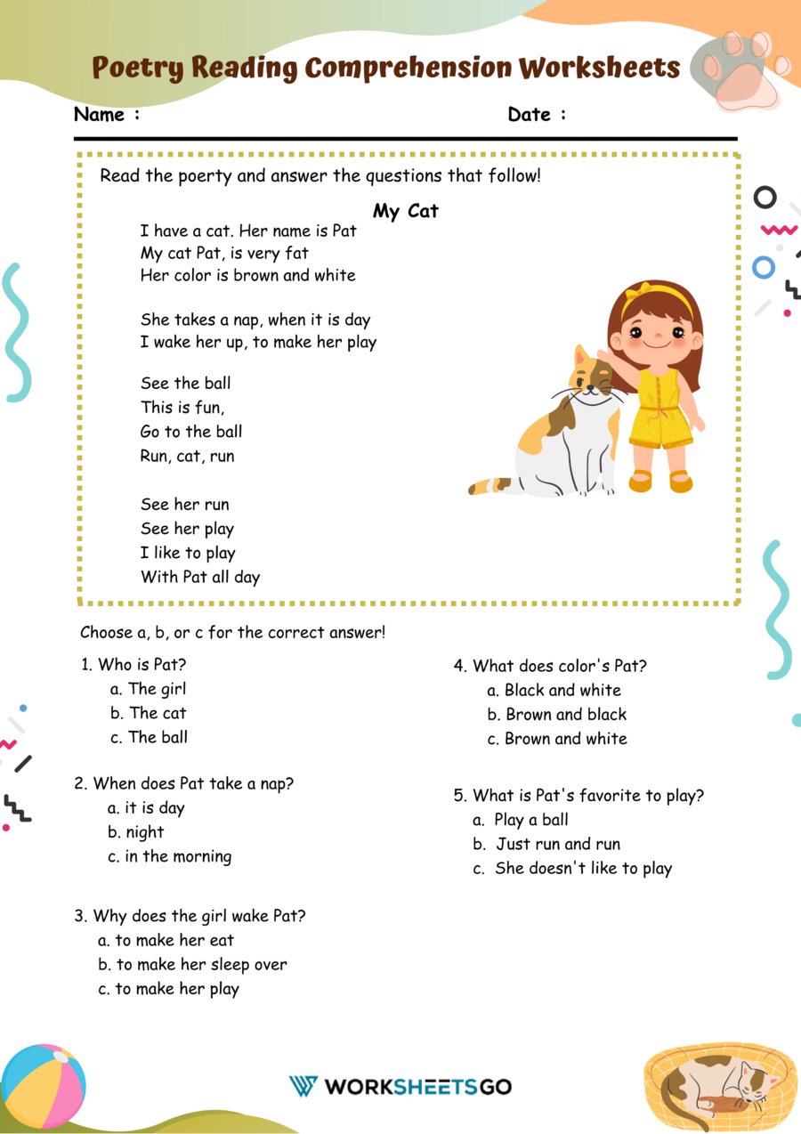 Reading Comprehension Worksheets Pdf 4th Grade